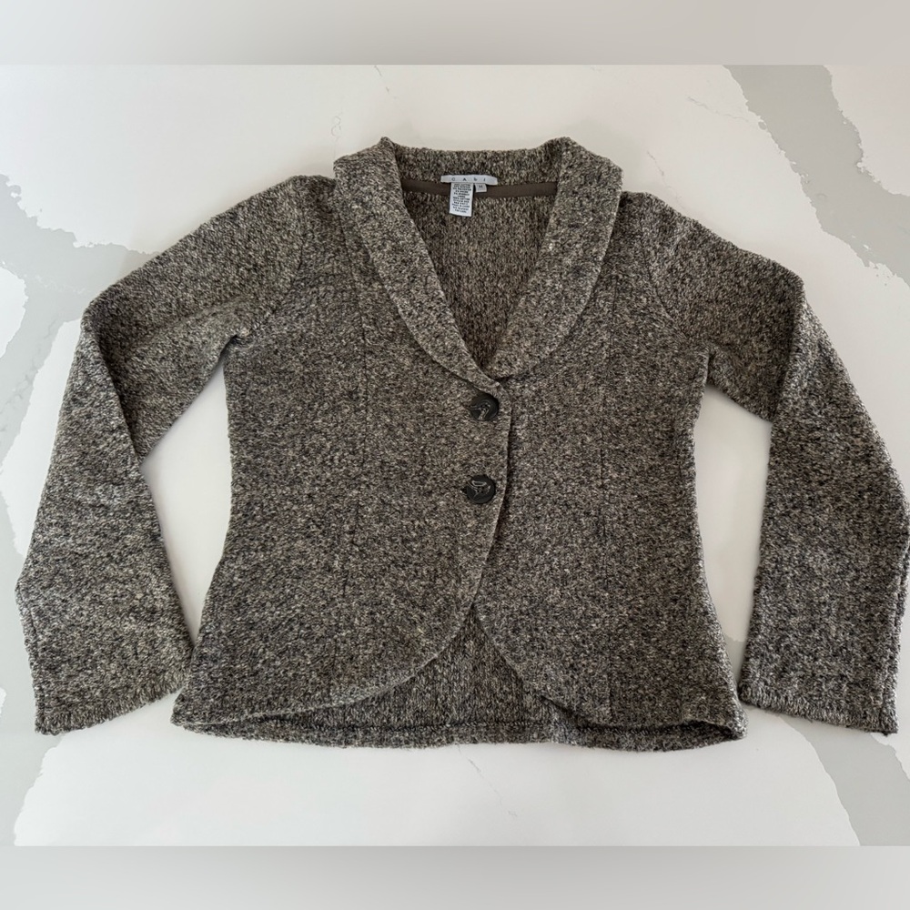 CAbi Shawl Collar Button Front Cardigan Sweater Sz M